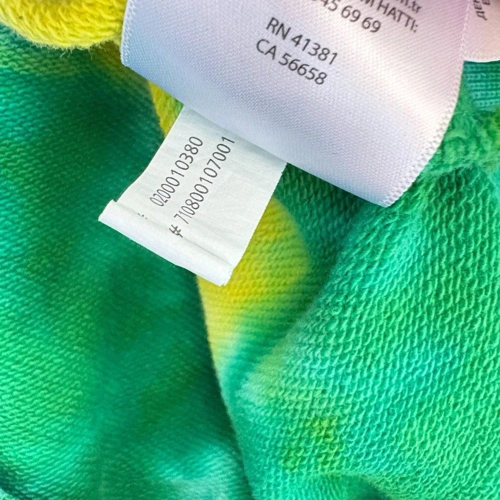 Polo Ralph Lauren Tie Die Sweatshirt Men Size Large Rainbow Pullover Long Sleeve